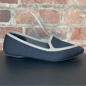 Birdies Blackbird Flats Knit Fabric Black Women's Size 9 Shoes Point Toe Loafer